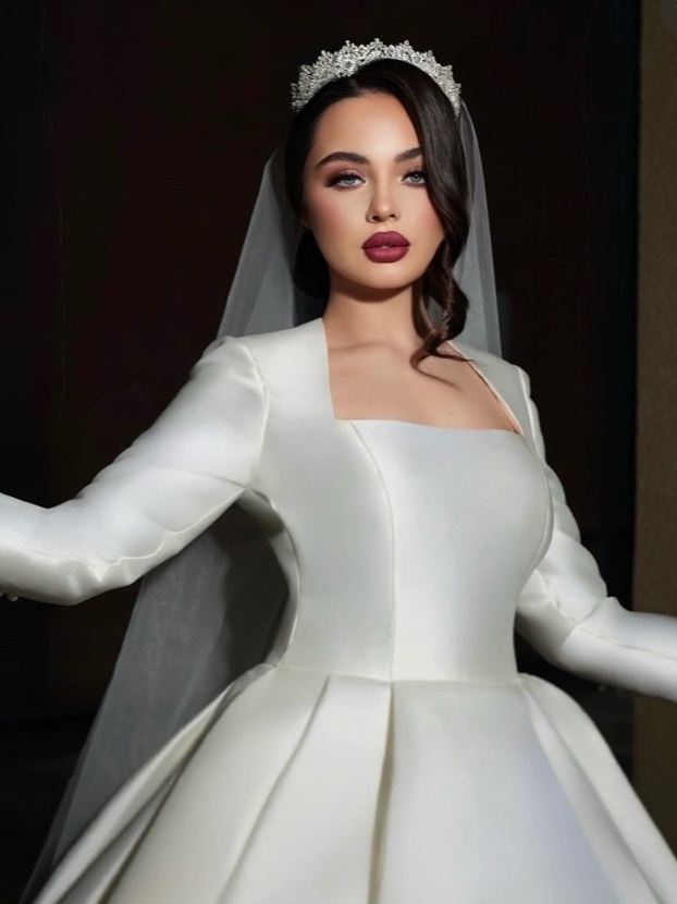 Snow Dress, elegante witte bruidsjurk